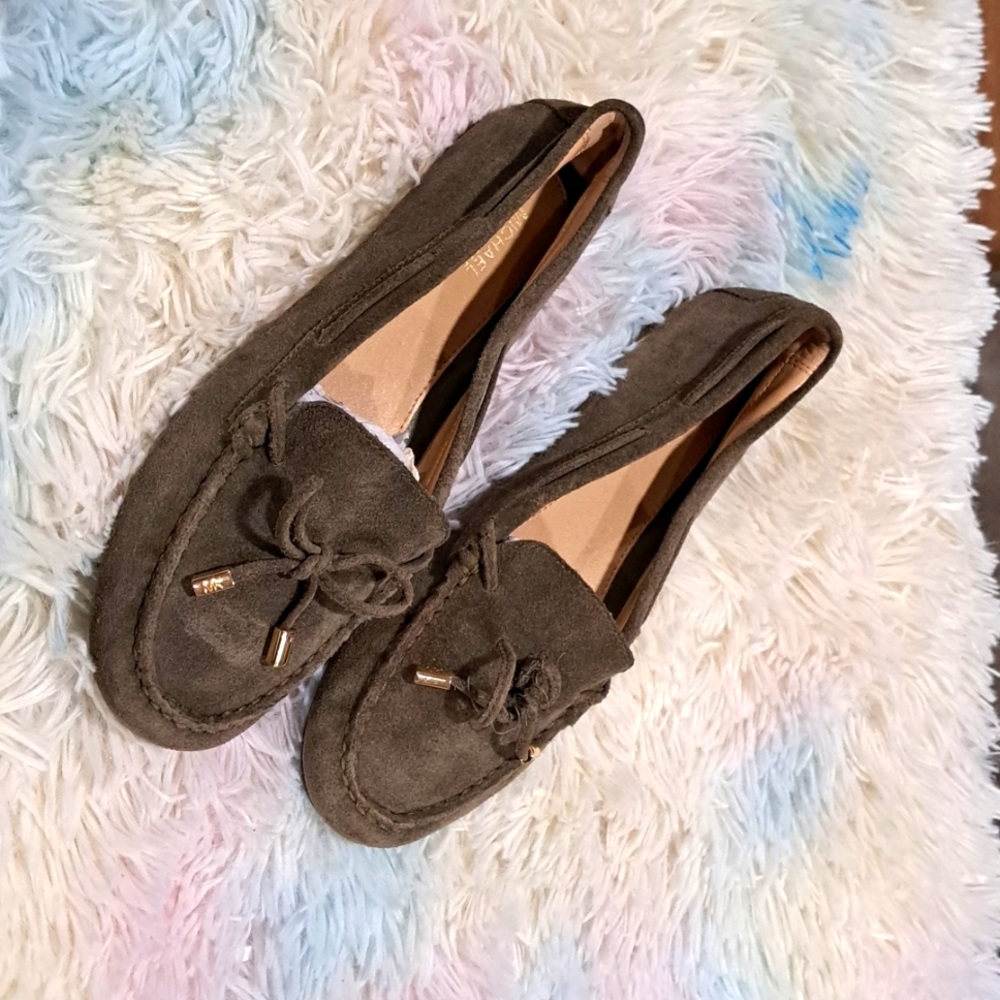 Michael Kors Green Loafers, Size 9